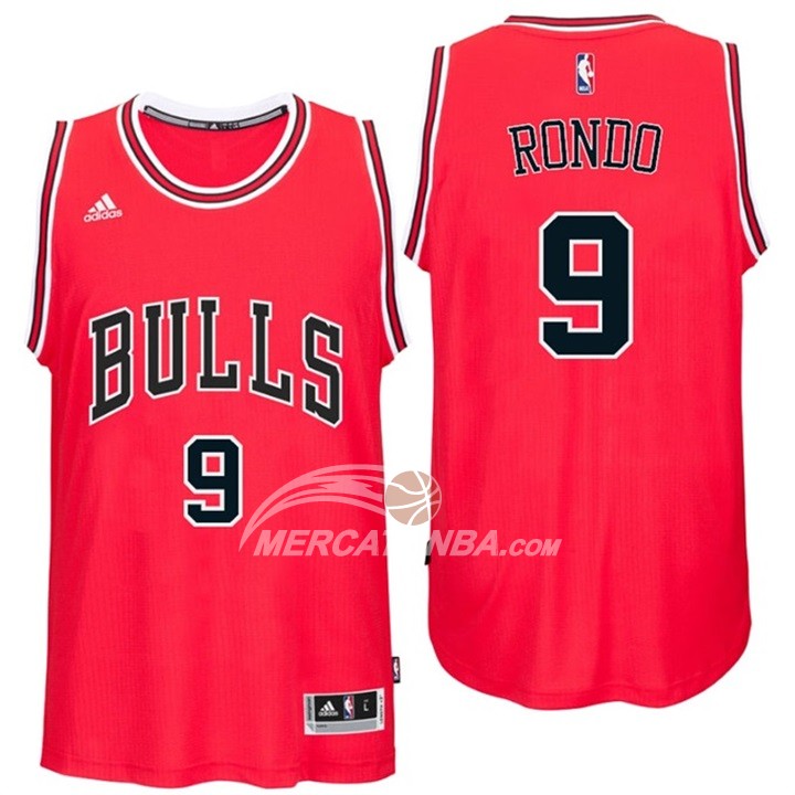 Maglia NBA Rondo Chicago Bulls Rojo